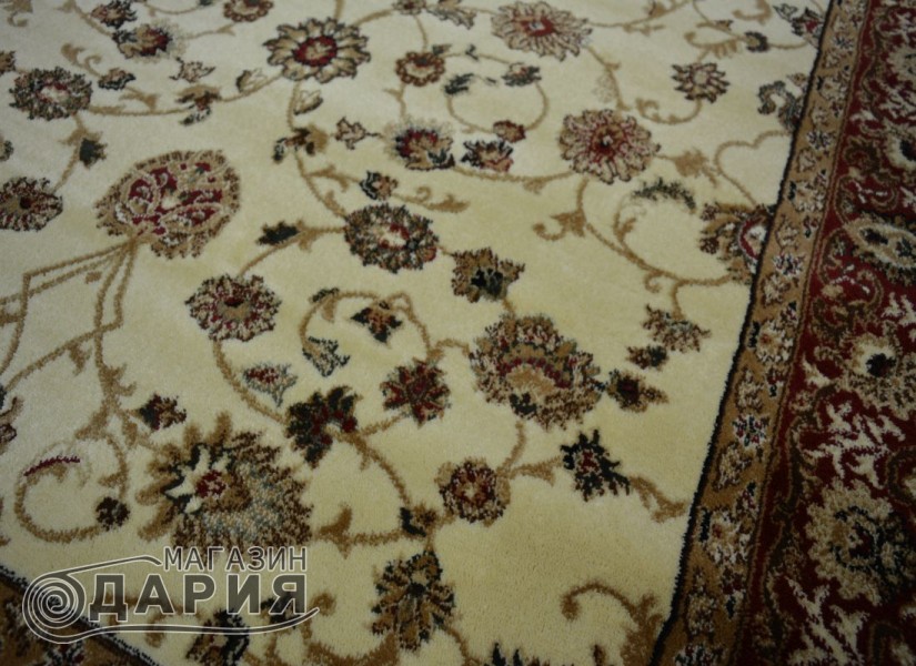 Тъкан персийски килим Blue stones 1807_cream